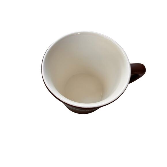 Starbucks Brown and white Coffee Mug / Tea Cup 2008 Large 16 oz - Picture 5 of 5